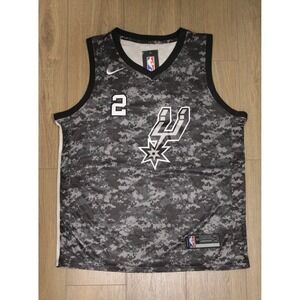 Nike Swingman San Antonio Spurs Kawhi Leonard‎ Statement Camo Jersey Size 54 XXL
